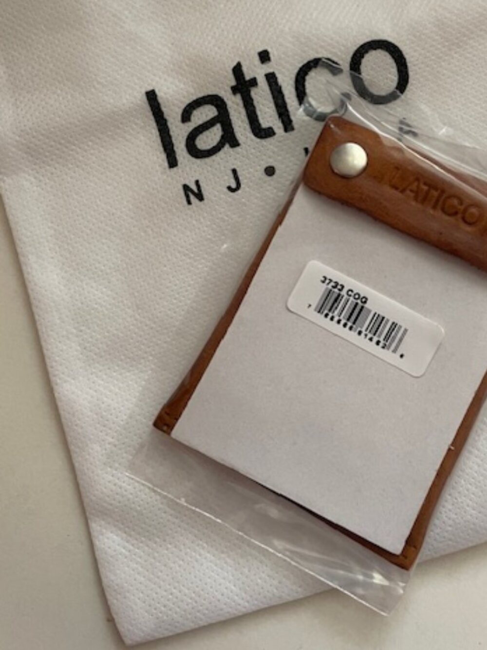 Latico Leathers Card Holder Cognac NEW